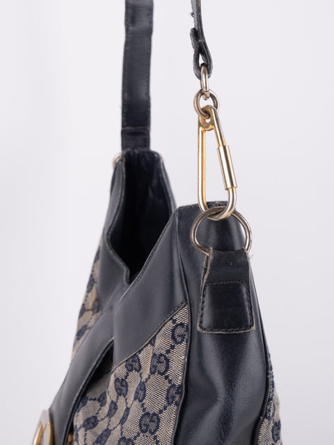 Gucci Vintage GG Canvas Shoulder Bag