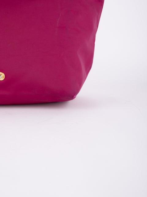 LONGCHAMP Vintage Le Pliage Fuchsia Small Handbag