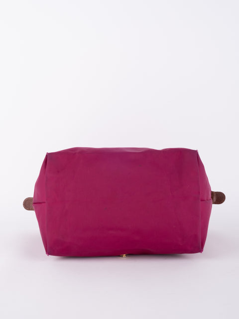 LONGCHAMP Vintage Le Pliage Fuchsia Small Handbag