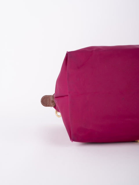 LONGCHAMP Vintage Le Pliage Fuchsia Small Handbag