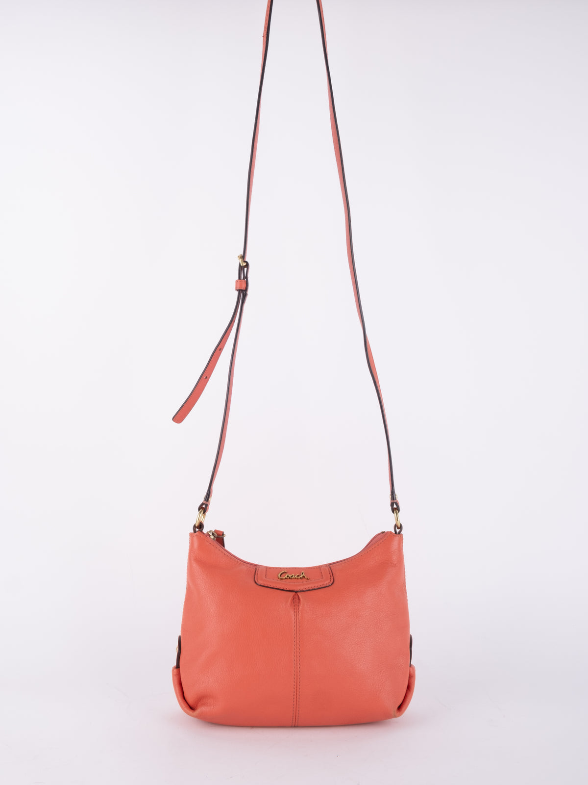 Coach Vintage Orange Leather Shoulder Bag