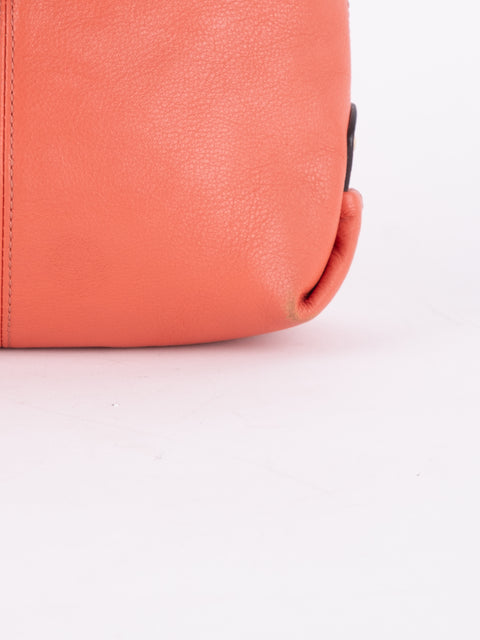 Coach Vintage Orange Leather Shoulder Bag