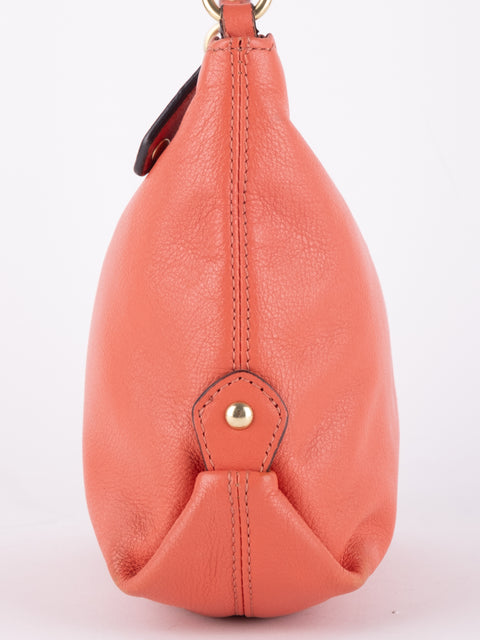 Coach Vintage Orange Leather Shoulder Bag