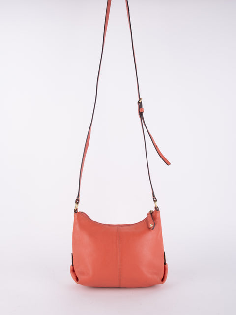 Coach Vintage Orange Leather Shoulder Bag