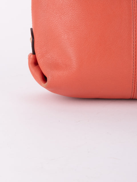 Coach Vintage Orange Leather Shoulder Bag