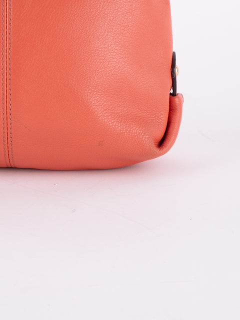 Coach Vintage Orange Leather Shoulder Bag