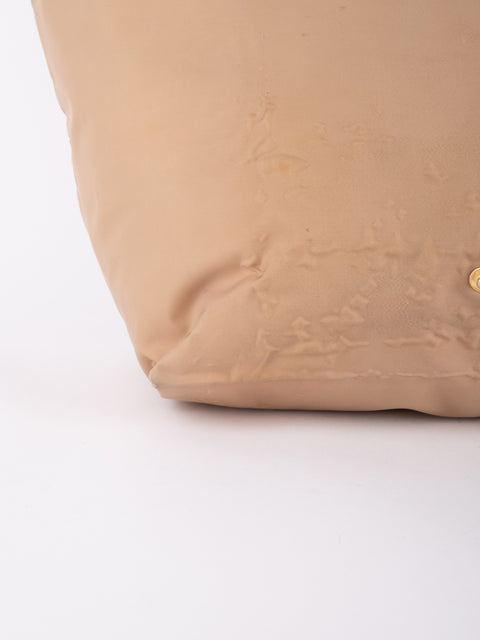 LONGCHAMP Vintage Le Pliage Beige Small Handbag
