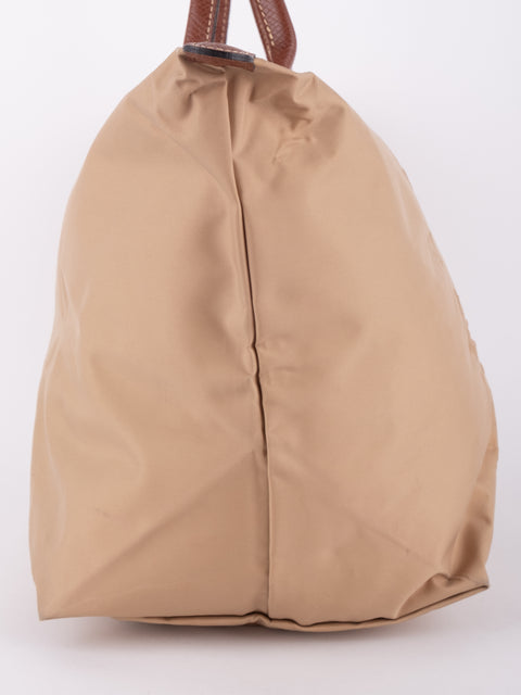 LONGCHAMP Vintage Le Pliage Beige Small Handbag