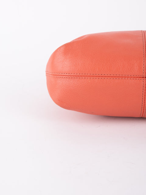 Coach Vintage Orange Leather Shoulder Bag