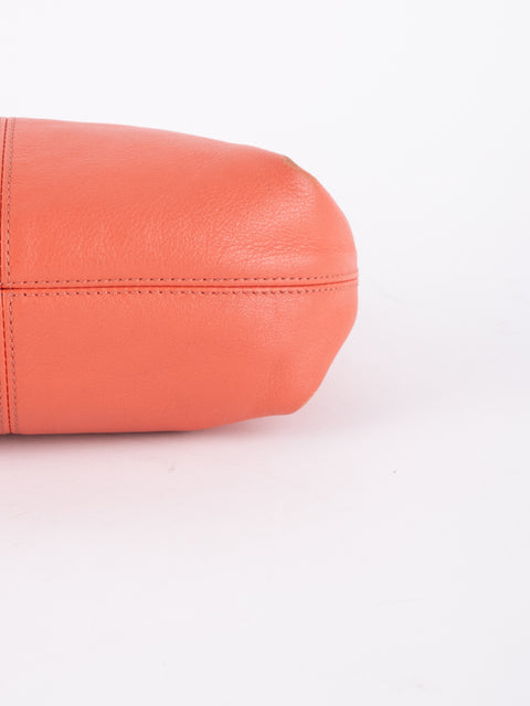 Coach Vintage Orange Leather Shoulder Bag