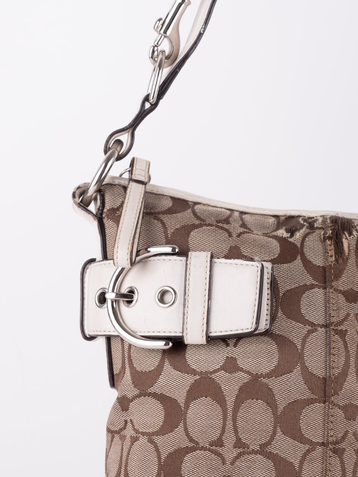 Coach Vintage Signature Buckle Shoulder Bag