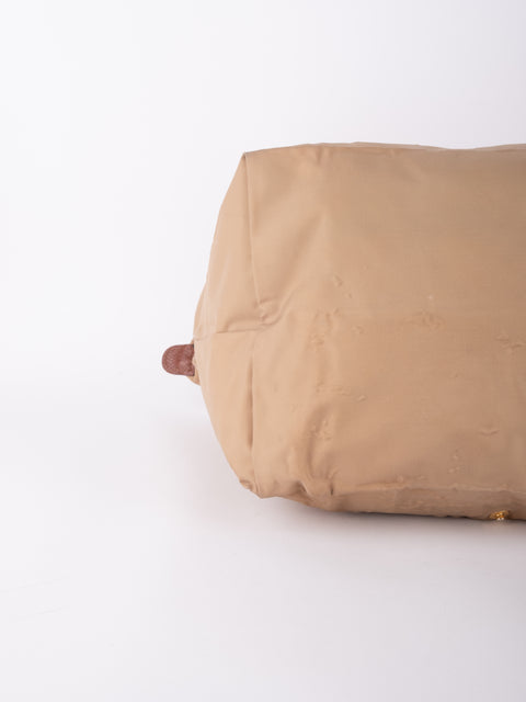 LONGCHAMP Vintage Le Pliage Beige Small Handbag