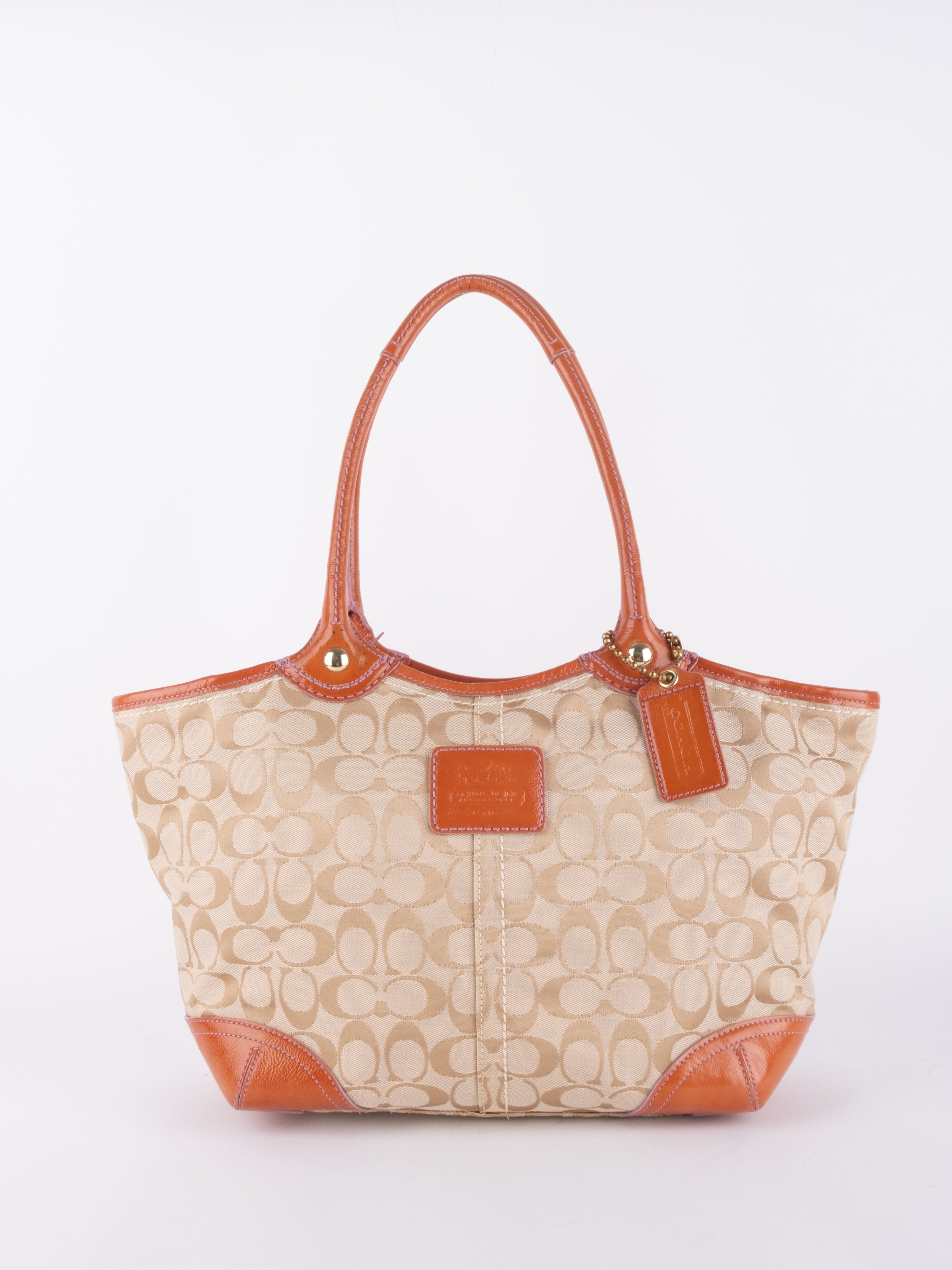 COACH Signature Cream Tote Bag