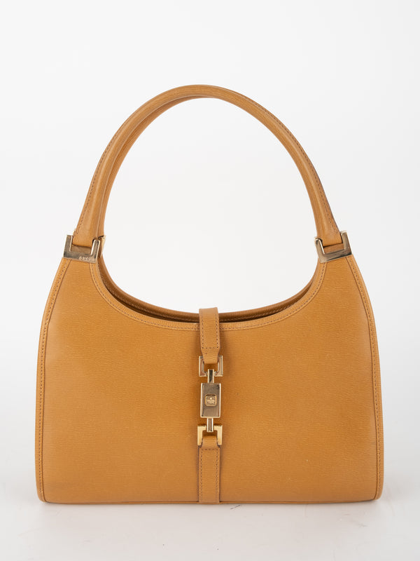 GUCCI Jackie Shoulder Bag Brown Leather Tom Ford Era