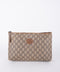Gucci GG Vintage Beige Monogram Clutch