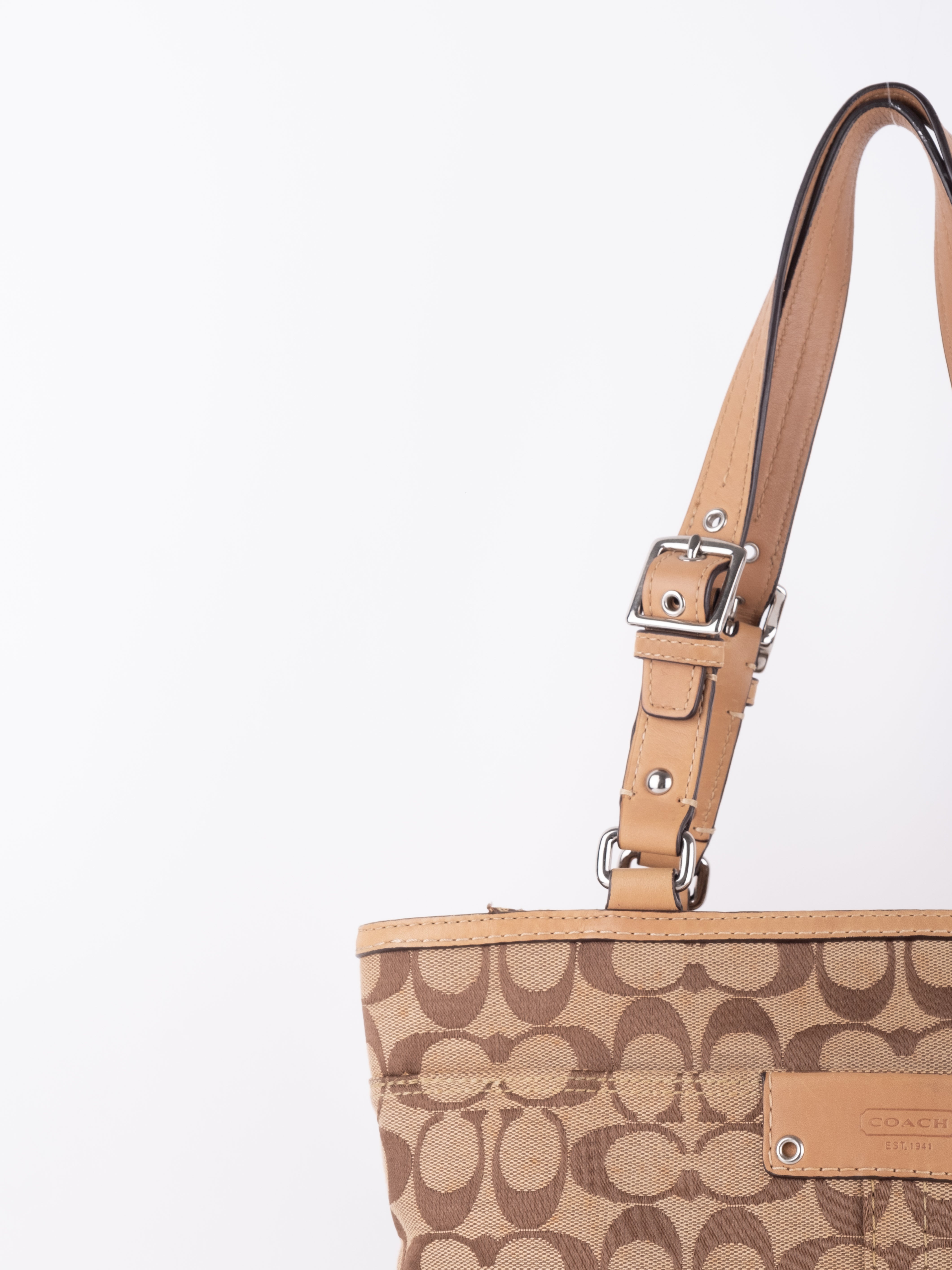 COACH Signature Mini Tote Bag