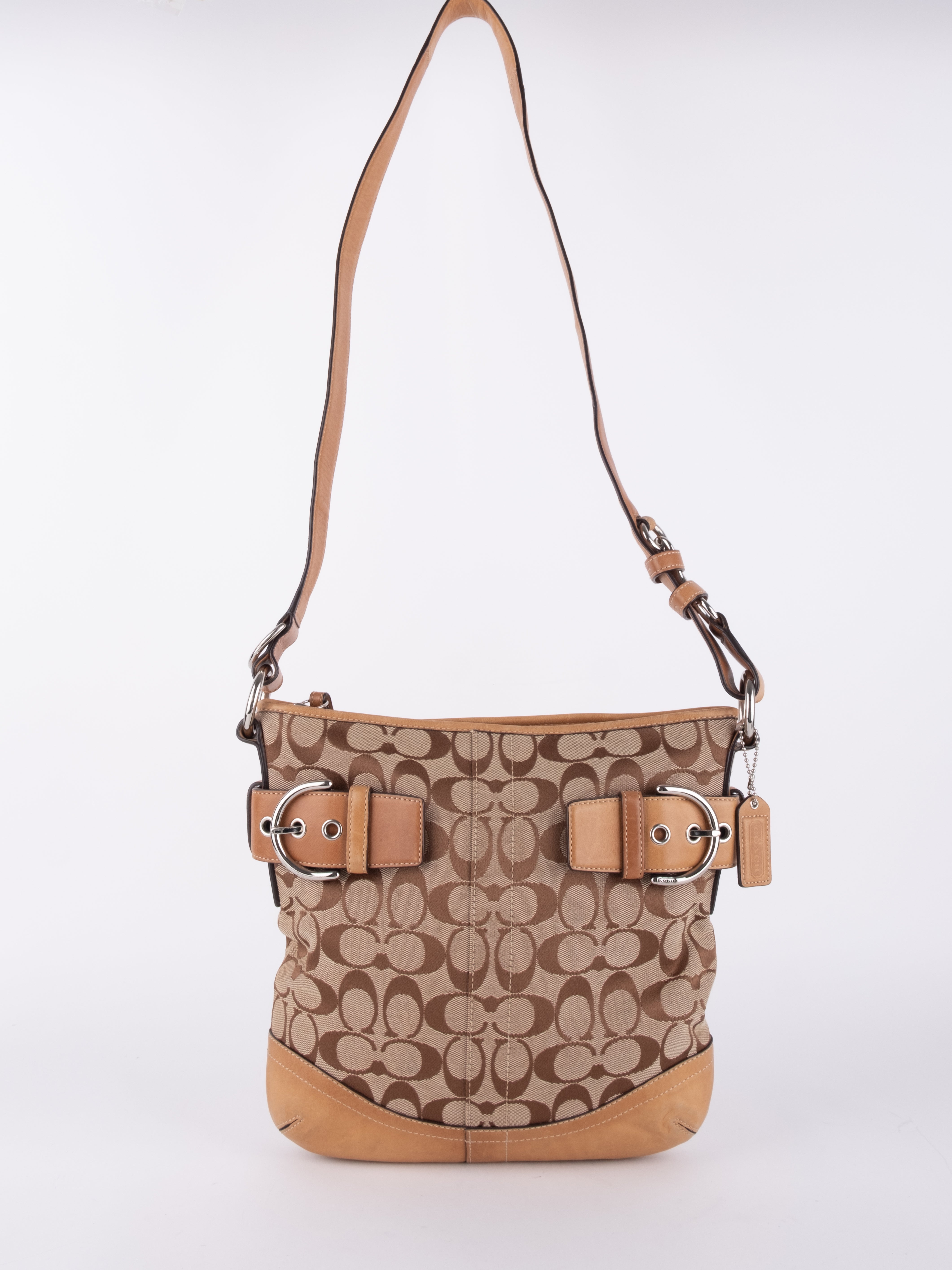 COACH Signature Buckle Shoulder Bag
