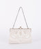 Vintage Handmade Beaded Evening Bag White