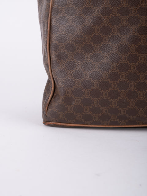 Celine Macadam Vintage Brown Bucket Bag