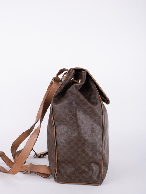 Celine Macadam Vintage Brown Bucket Bag