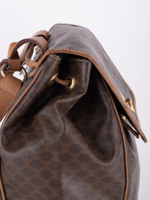 Celine Macadam Vintage Brown Bucket Bag