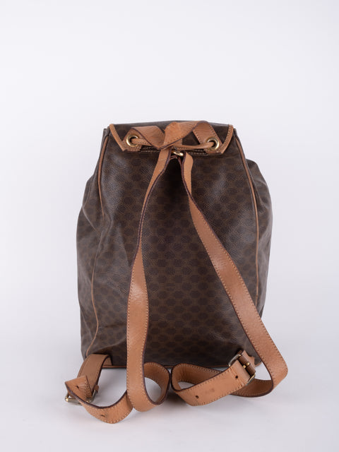 Celine Macadam Vintage Brown Bucket Bag