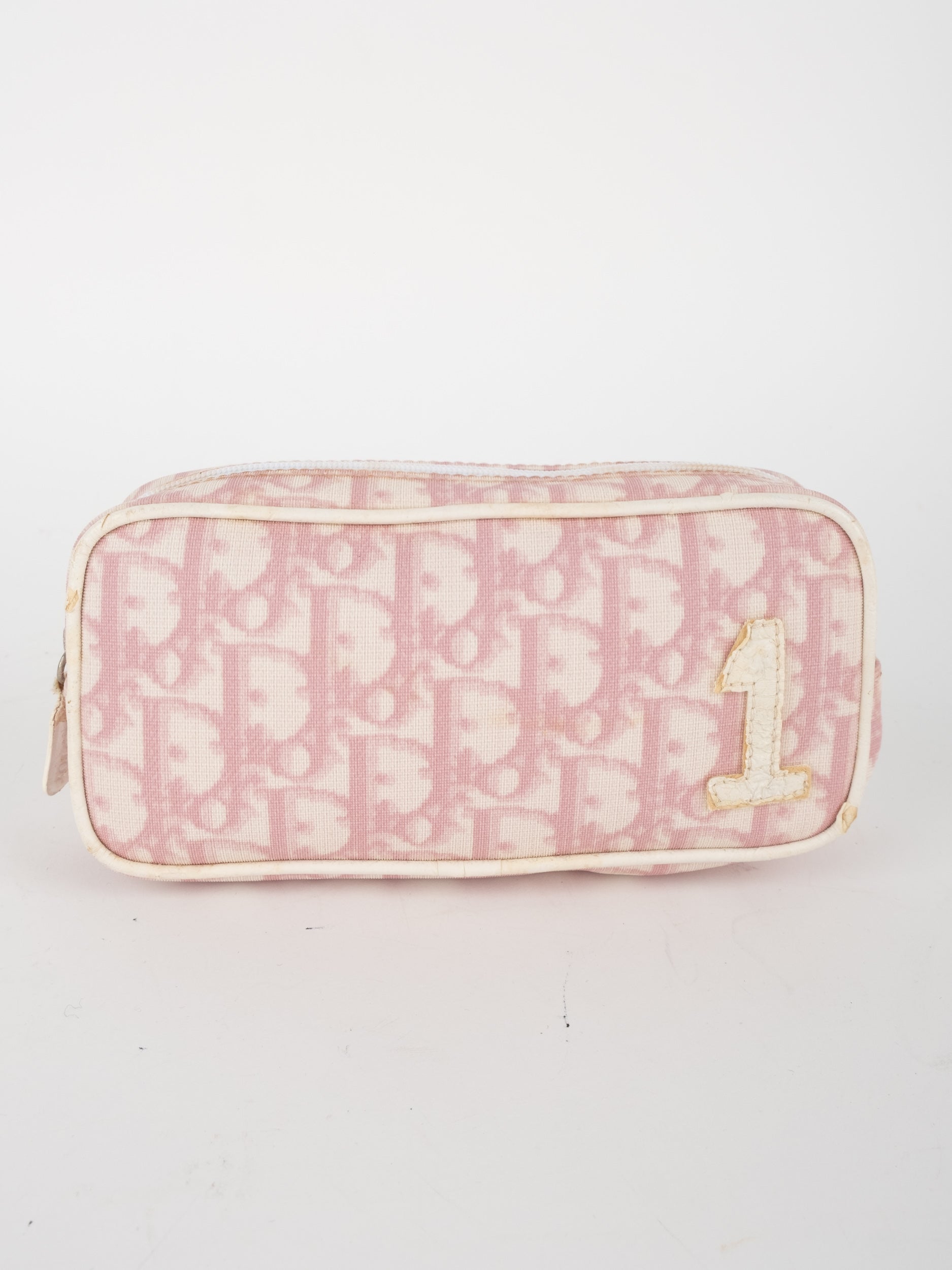 Christian Dior John Galliano Monogram Canvas Pink Pouch Y2K Era