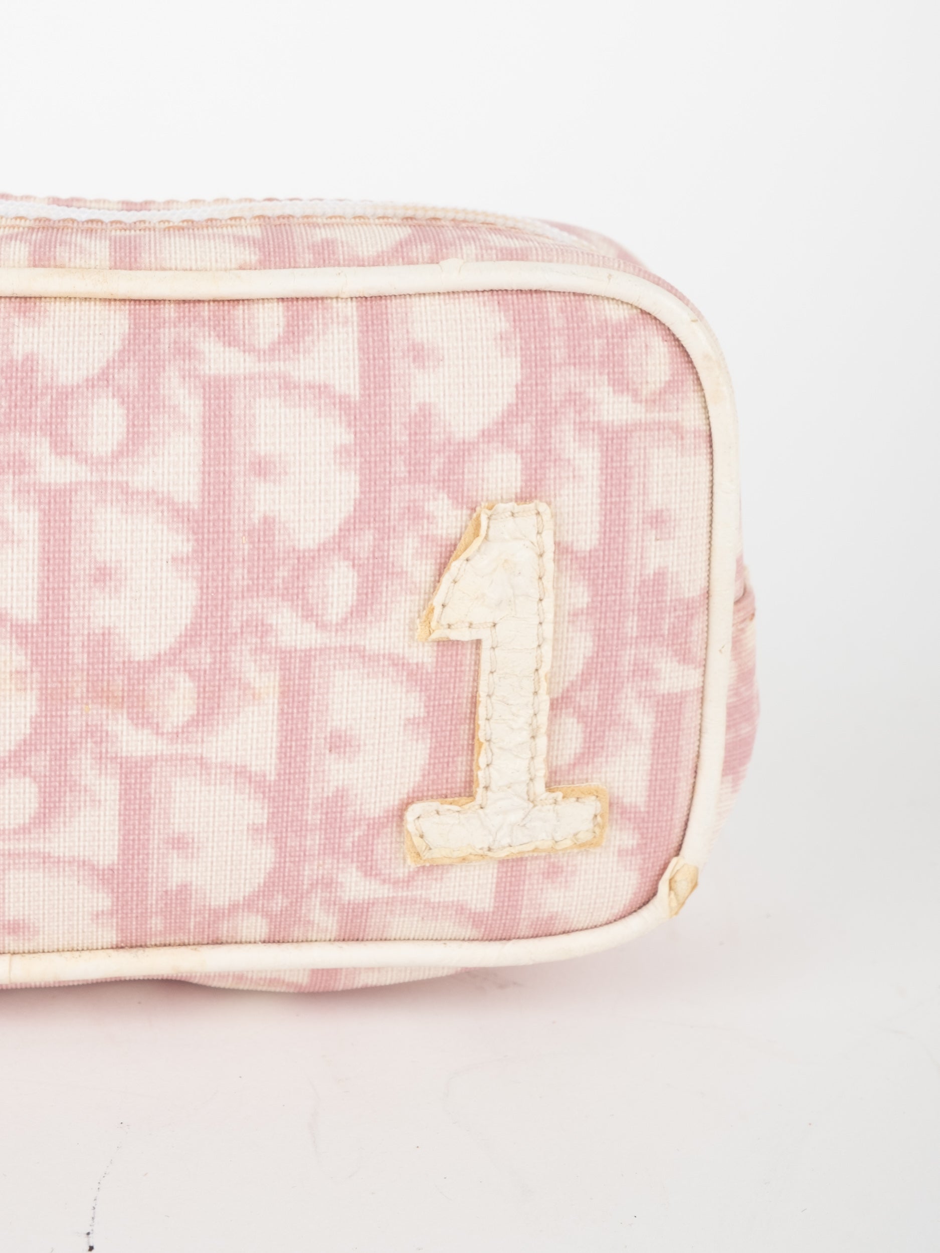Christian Dior John Galliano Monogram Canvas Pink Pouch Y2K Era