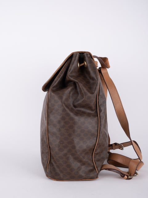 Celine Macadam Vintage Brown Bucket Bag