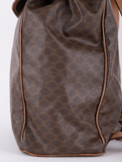 Celine Macadam Vintage Brown Bucket Bag