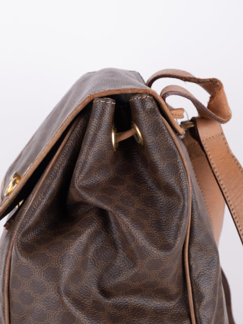 Celine Macadam Vintage Brown Bucket Bag