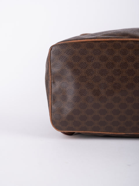 Celine Macadam Vintage Brown Bucket Bag