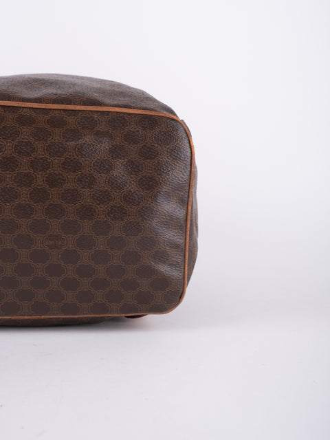 Celine Macadam Vintage Brown Bucket Bag