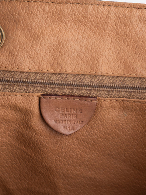 Celine Macadam Vintage Brown Bucket Bag