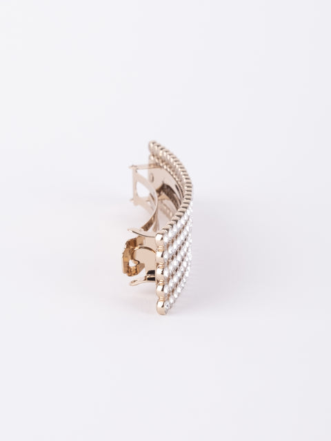 CHANEL Vintage Crystal Bar Brooch – Karl Lagerfeld Era 1990s–2000s סופר נדיר להשגה