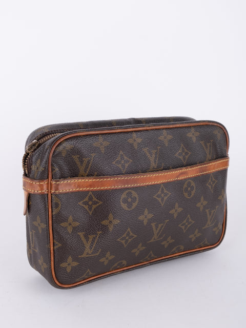 Louis Vuitton Vintage Monogram Compact Cosmetic Pouch