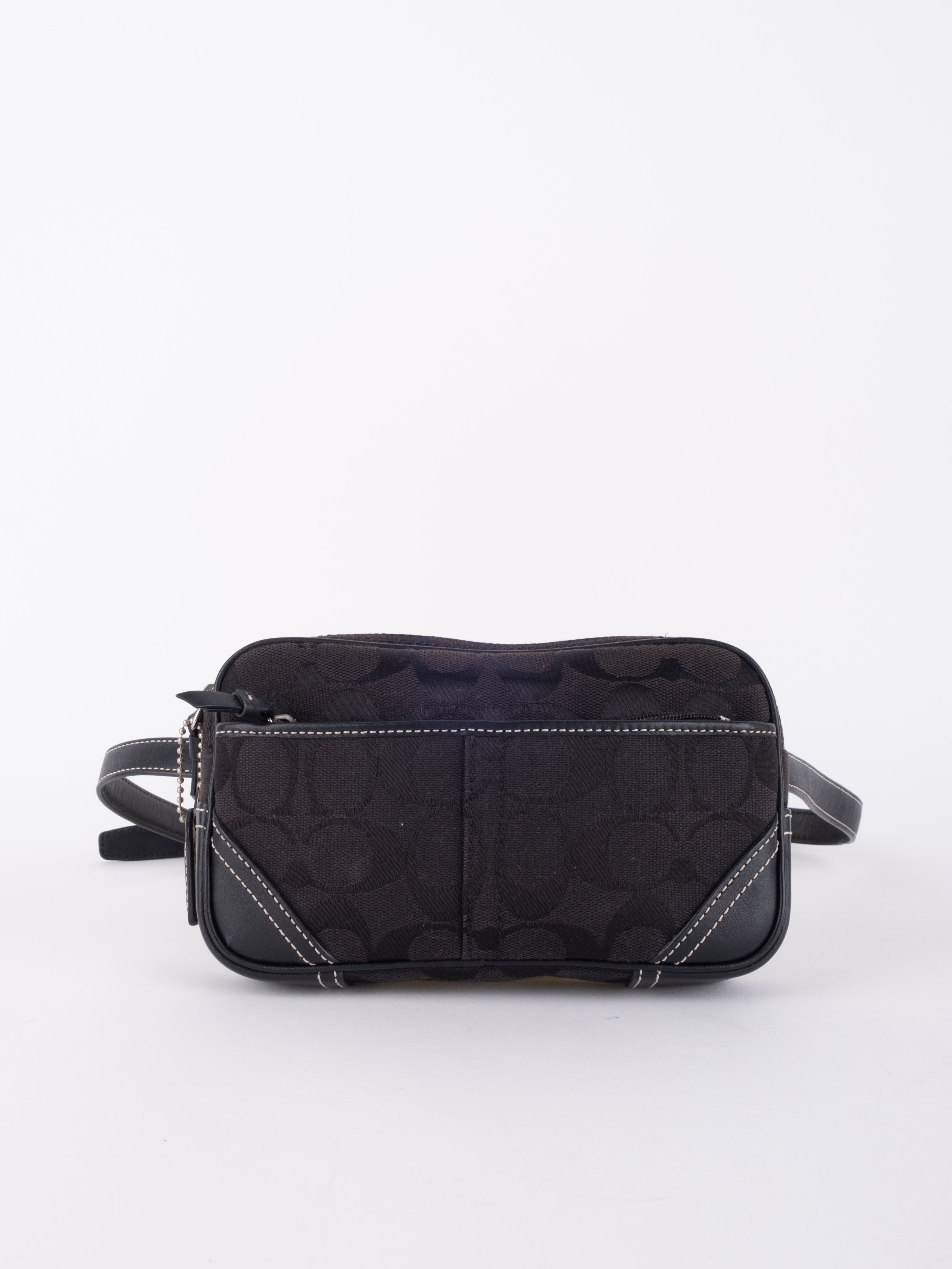 COACH Black Signature Belt Bag