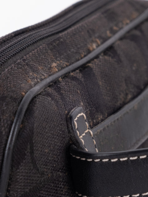 COACH Black Signature Belt Bag