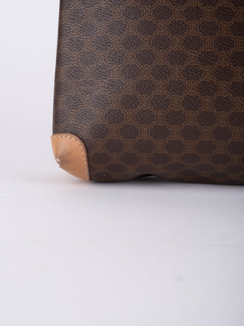 Celine Macadam Vintage Brown Clutch Bag