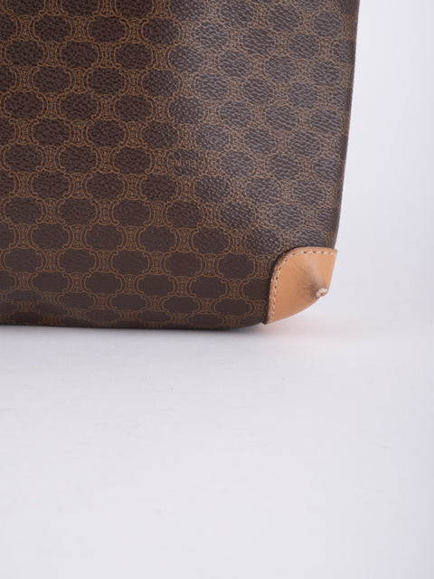 Celine Macadam Vintage Brown Clutch Bag