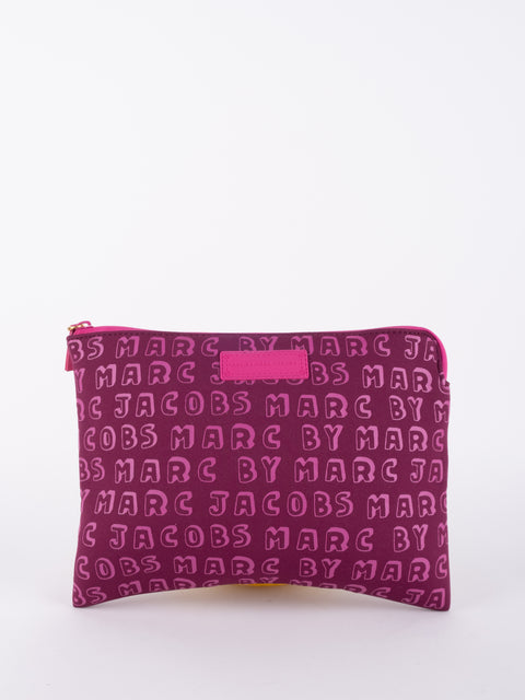 MARC JACOBS Vintage Magenta Monogram Pouch