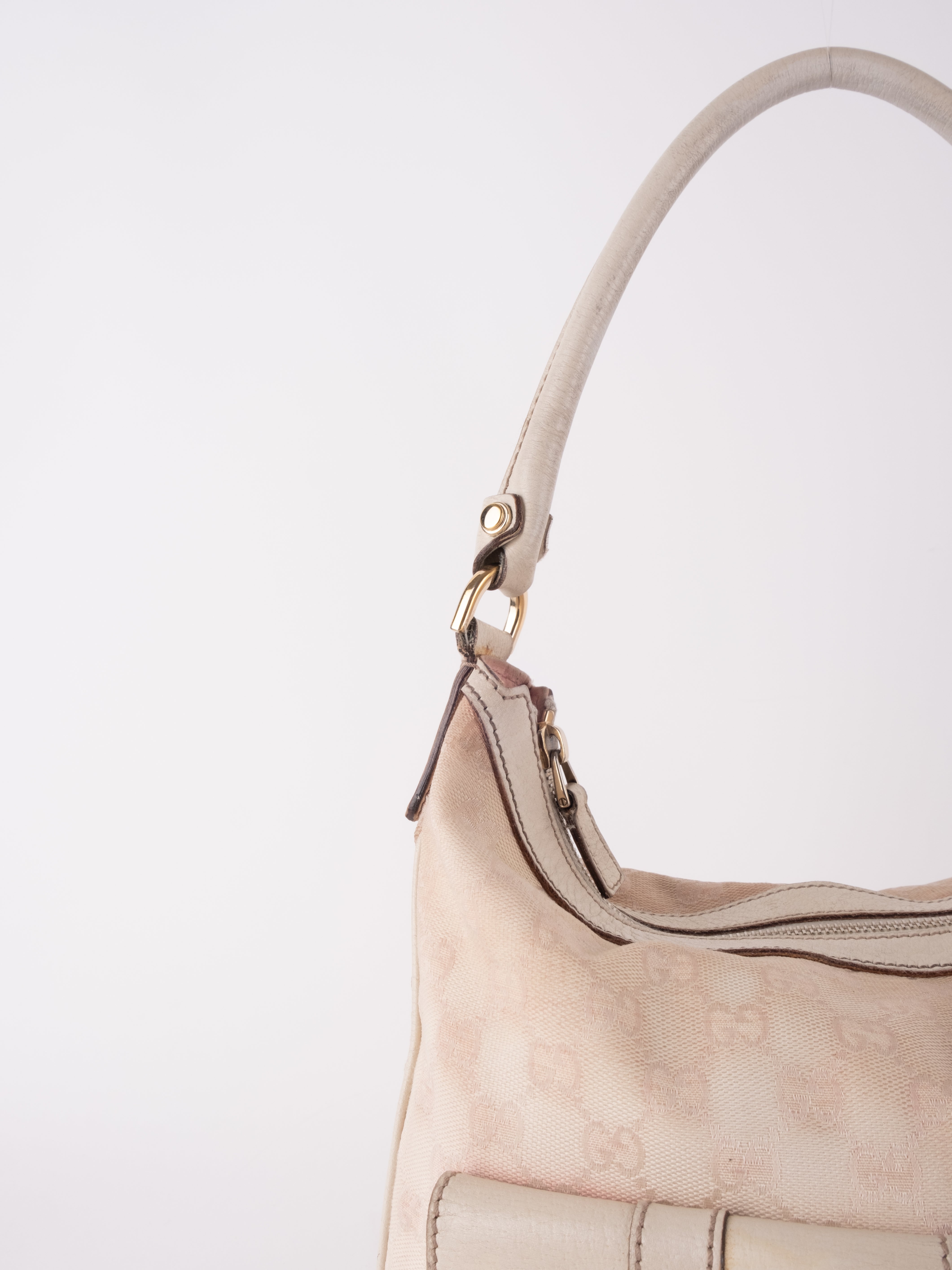 Gucci Monogram Shoulder Bag Cream