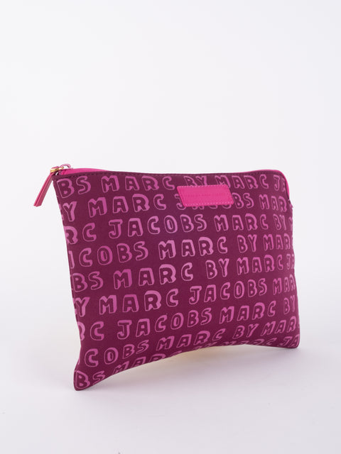 MARC JACOBS Vintage Magenta Monogram Pouch