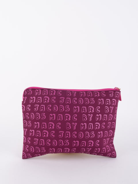 MARC JACOBS Vintage Magenta Monogram Pouch