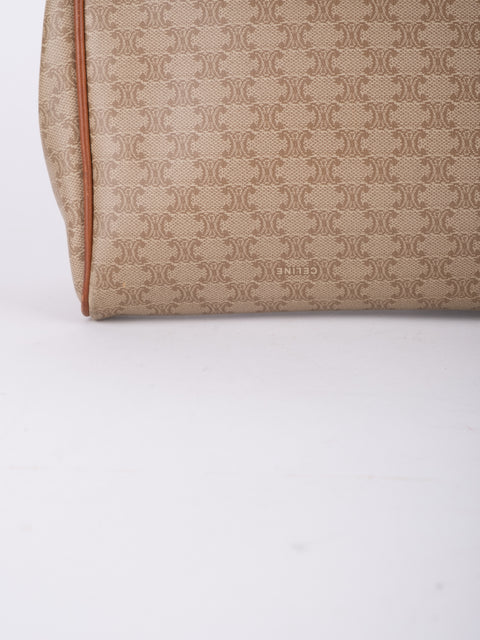 Celine Macadam Vintage Beige Envelope Clutch