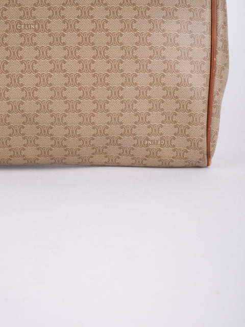 Celine Macadam Vintage Beige Envelope Clutch