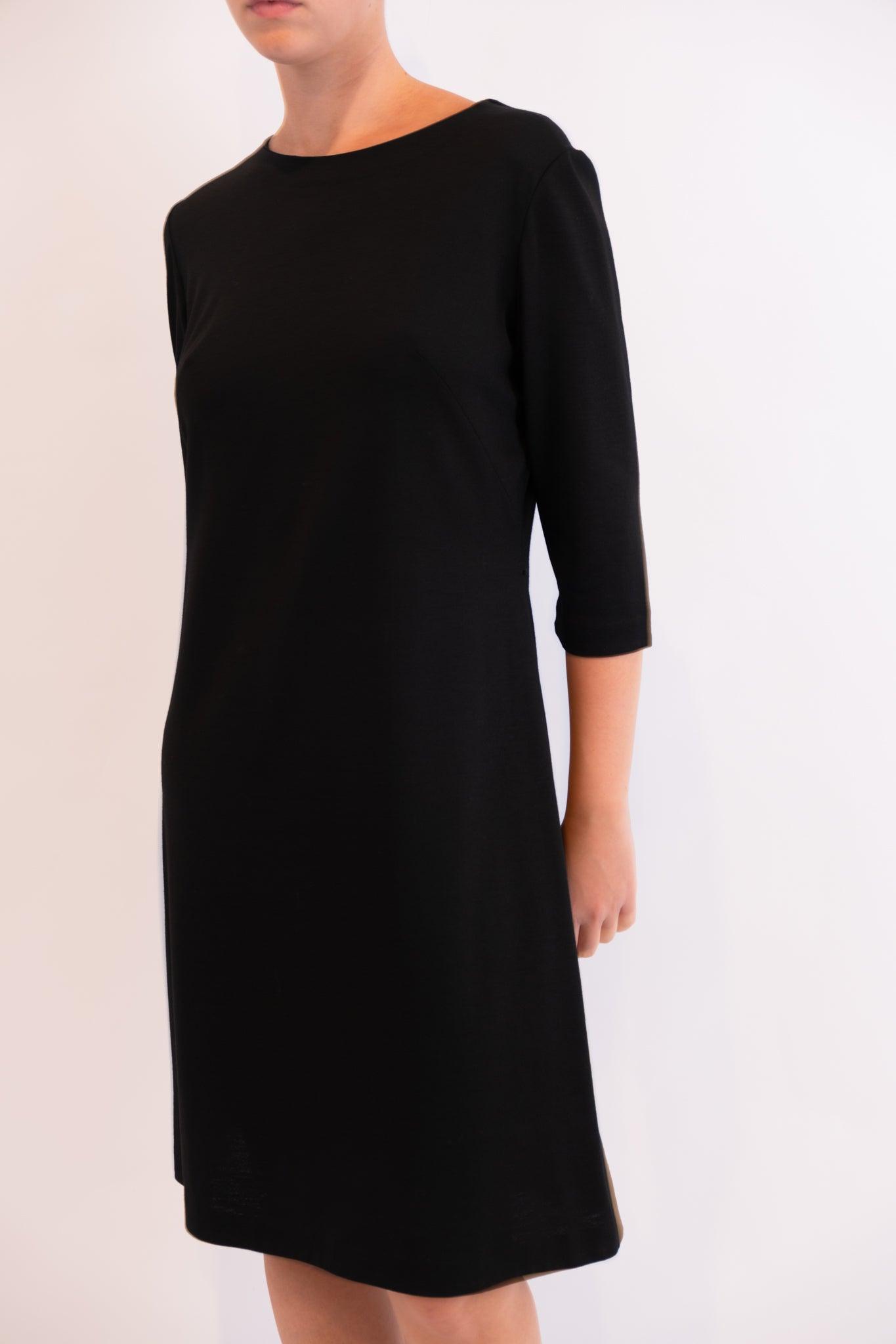 שמלת ג'רסי שחורה ספניולי - Volver