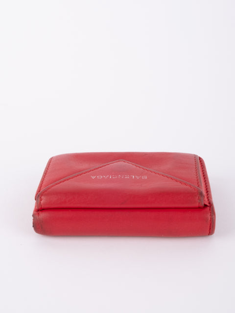 Balenciaga Mini Papier Wallet Red