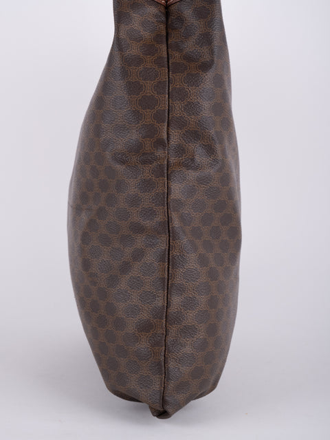Celine Macadam Vintage Brown Tote Bag