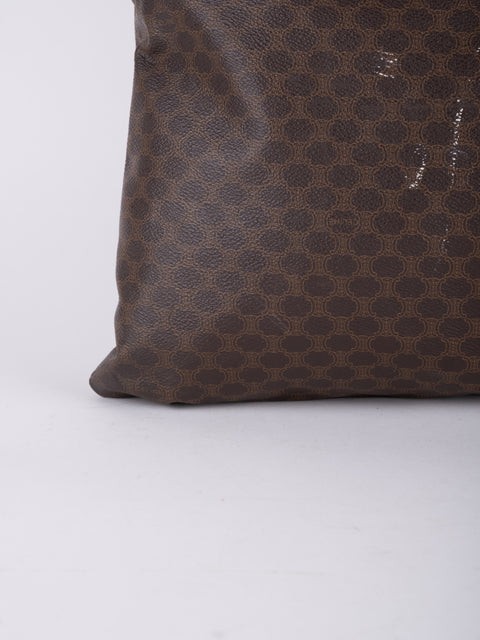 Celine Macadam Vintage Brown Tote Bag